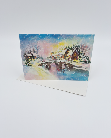 wenskaart winterlandschap