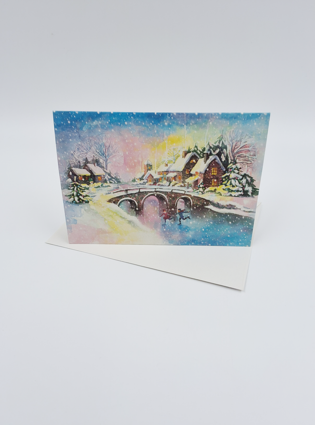 wenskaart winterlandschap