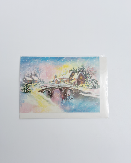 wenskaart winterlandschap