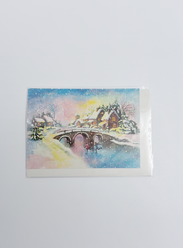 wenskaart winterlandschap