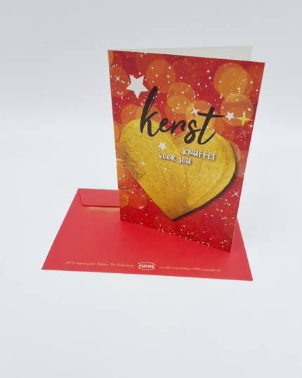 Wenskaart gouden hart