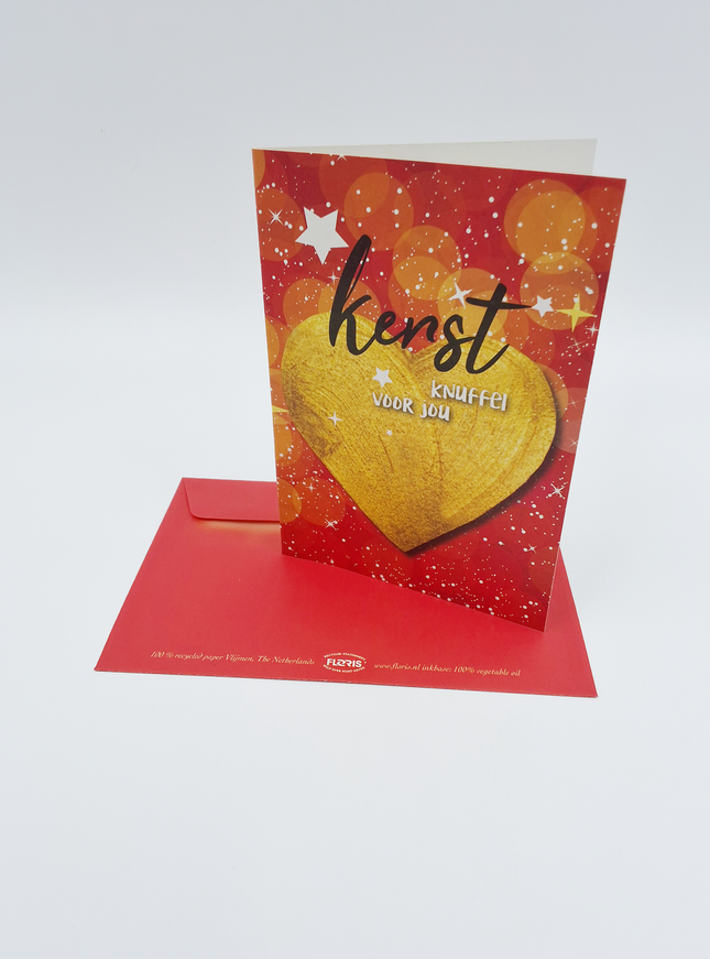 Wenskaart gouden hart