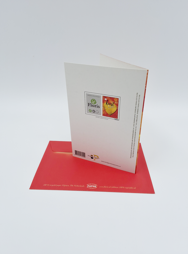 Wenskaart gouden hart