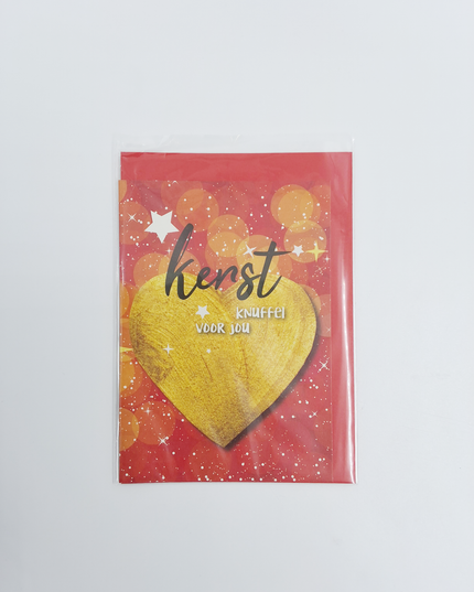 Wenskaart gouden hart