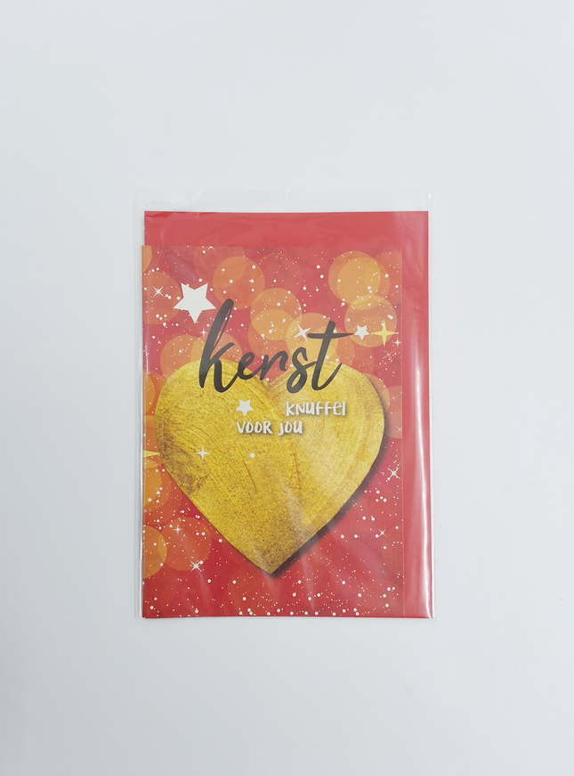 Wenskaart gouden hart