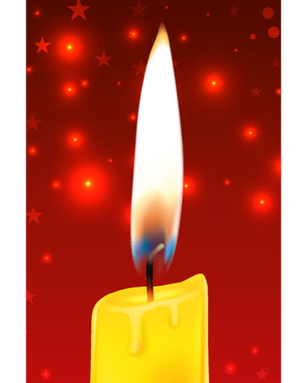 Wenskaart kaars sterkte feestdagen