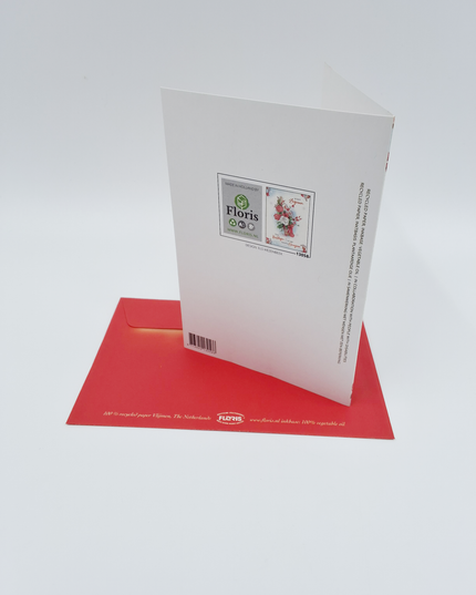 wenskaart bloemen in pot