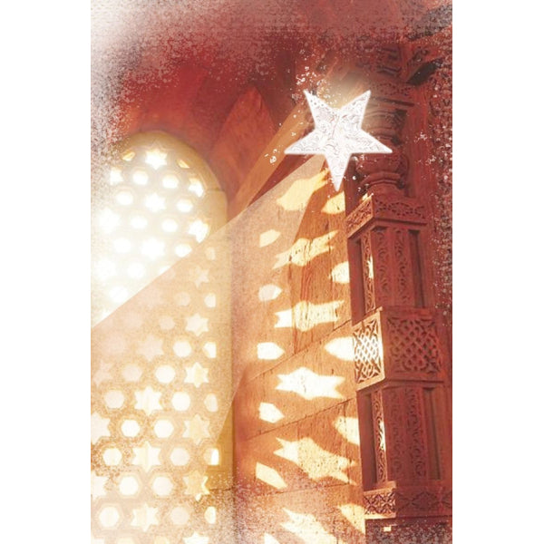 Wenskaart raam en ster