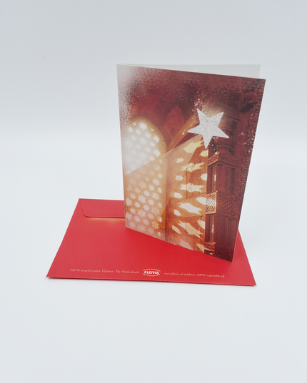 Wenskaart raam en ster