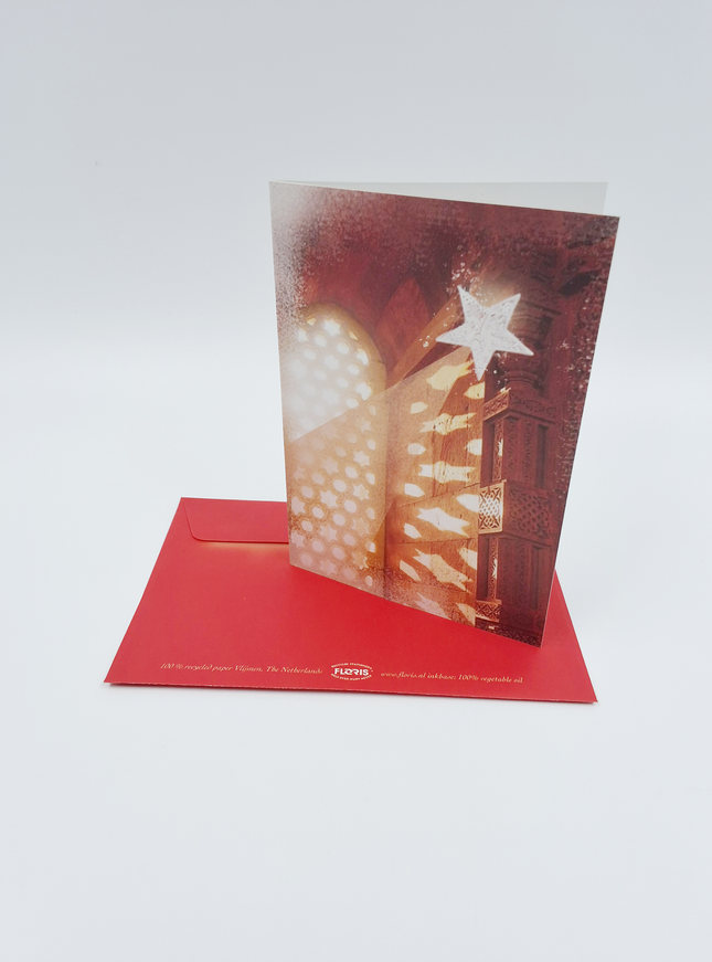 Wenskaart raam en ster