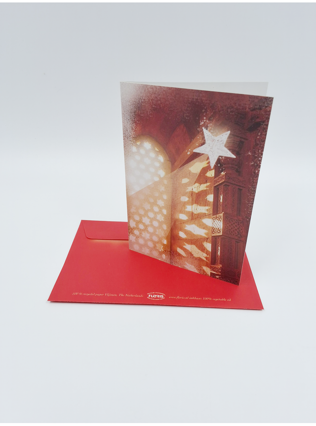 Greeting card window and star