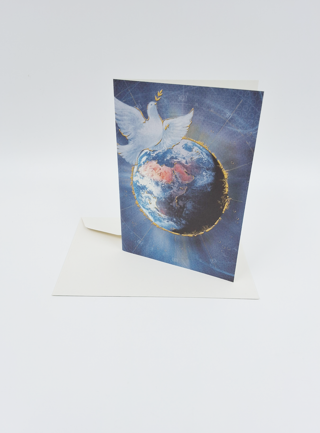 wenskaart wereld vrede