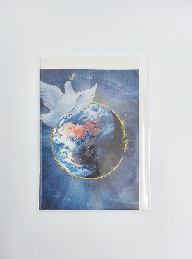 wenskaart wereld vrede