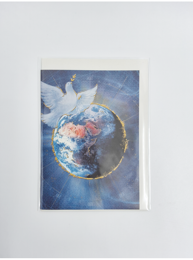 wenskaart wereld vrede