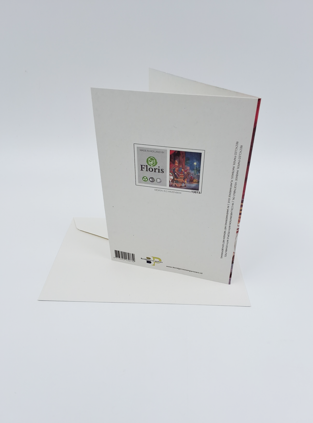 Wenskaart drie koningen in de stad