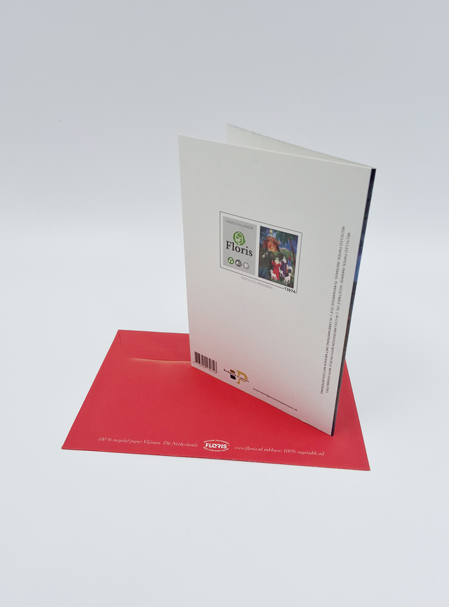 Wenskaart herders met schapen