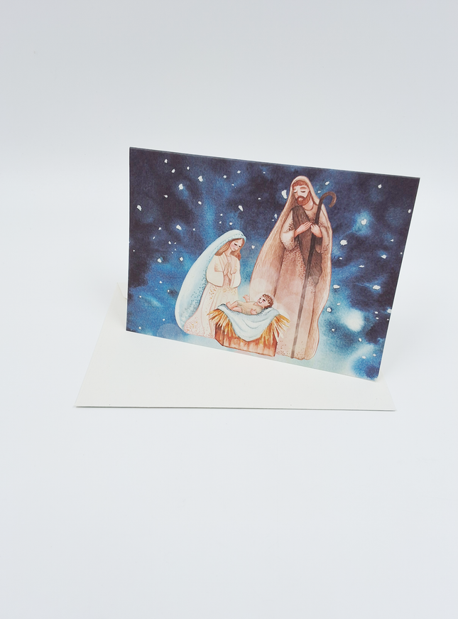 Wenskaart Jozef en Maria