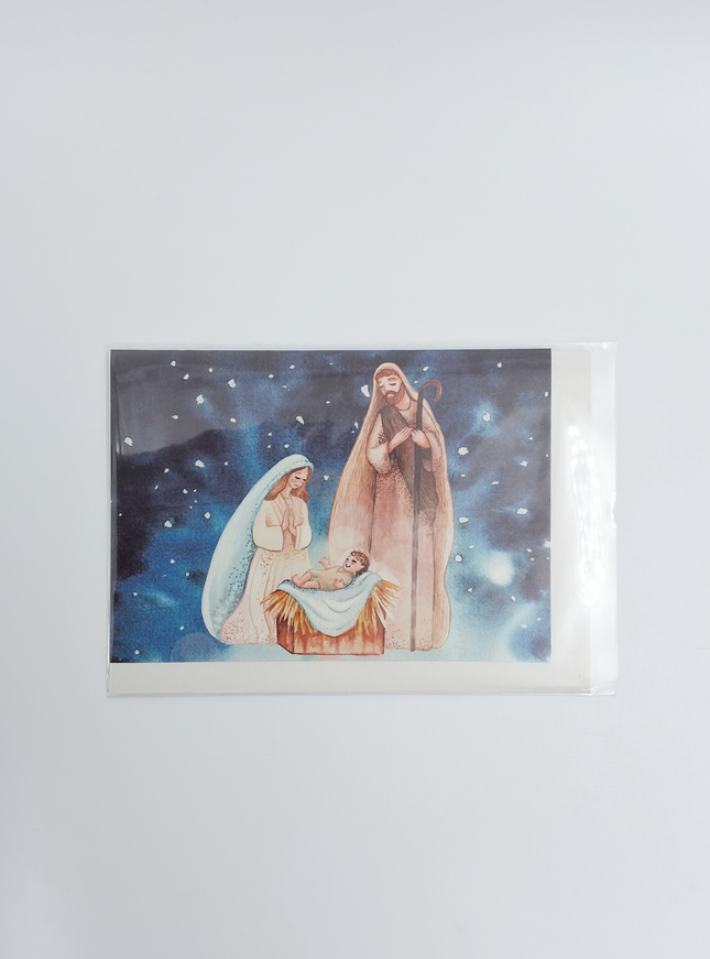 Wenskaart Jozef en Maria