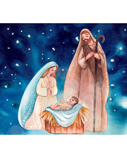 Wenskaart Jozef en Maria