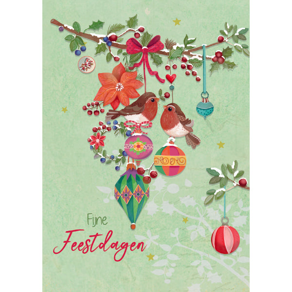 wenskaart vogels en ballen