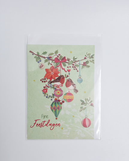 wenskaart vogels en ballen