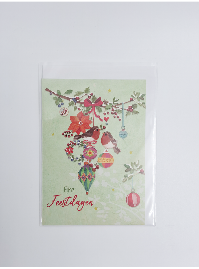 wenskaart vogels en ballen
