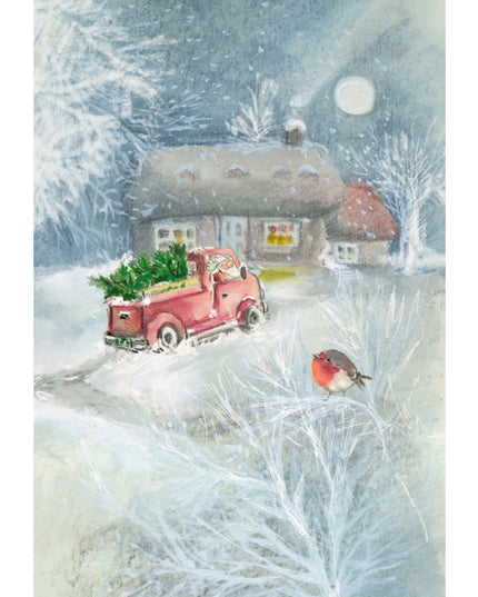 Wenskaart blauwe wereldbol