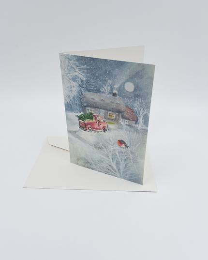 Wenskaart blauwe wereldbol