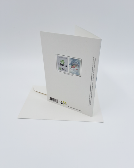 Wenskaart blauwe wereldbol