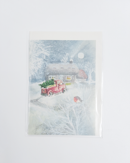 Wenskaart blauwe wereldbol