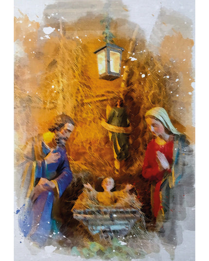 Kerstkaart Jozef en Maria