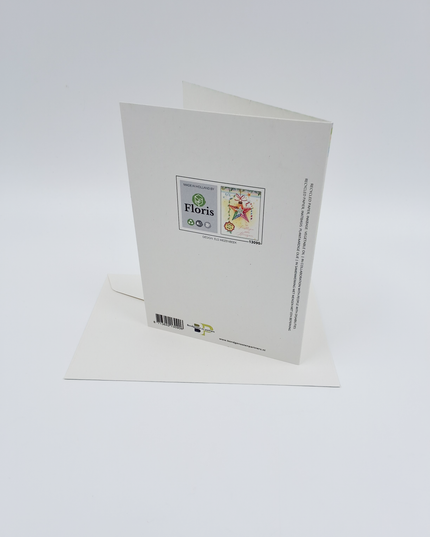 Wenskaart kerst ster