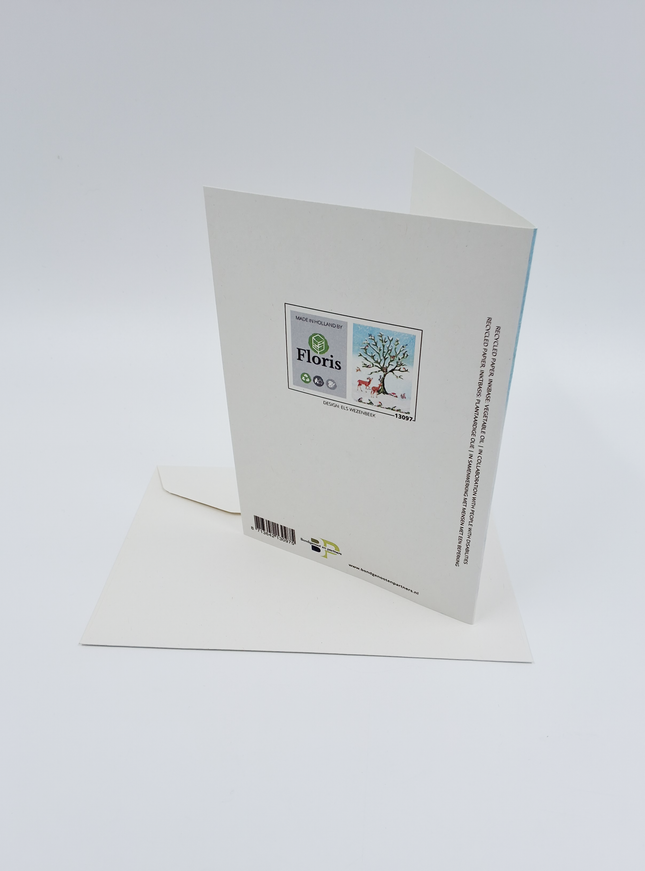 wenskaart vogels en herten