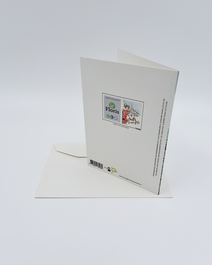 Wenskaart vogel op een tak