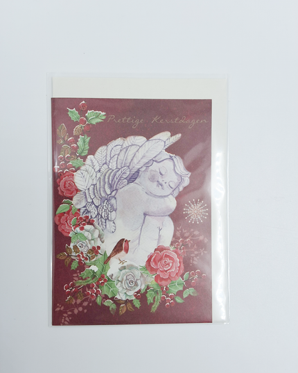 Wenskaart dieren, prettige feestdagen