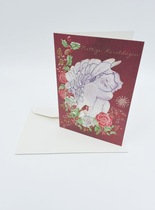 Wenskaart dieren, prettige feestdagen