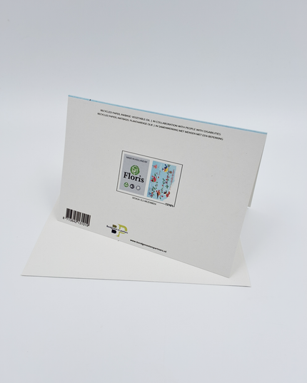 Wenskaart vogel op tak