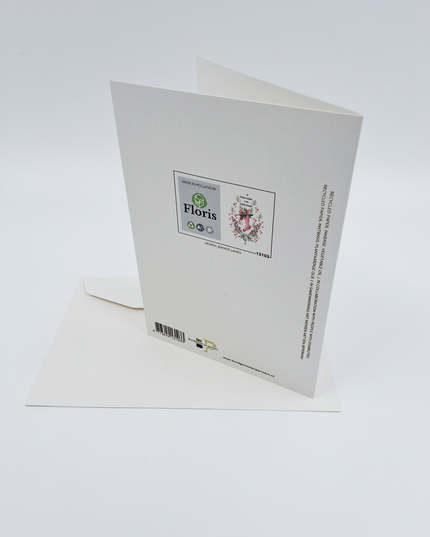 wenskaart gekleurde sok