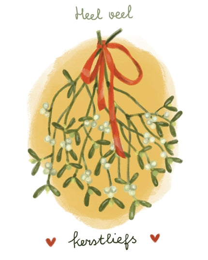 Wenskaart heel veel kerstliefs