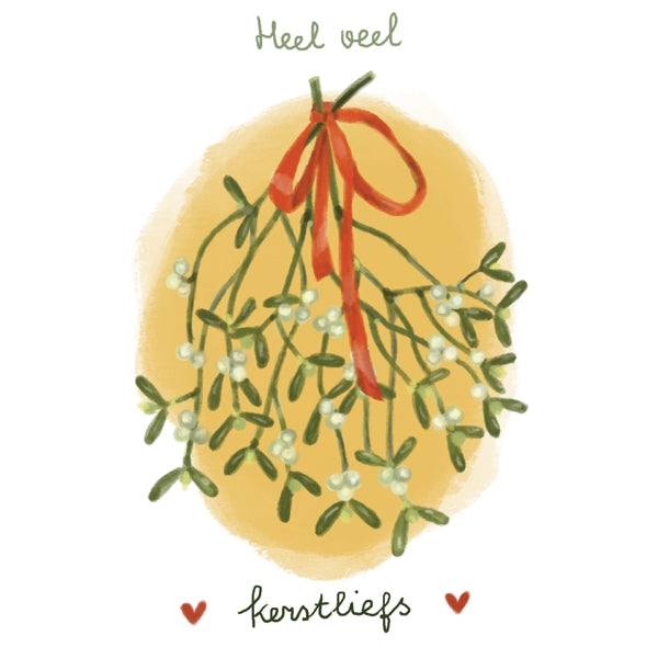 Wenskaart heel veel kerstliefs