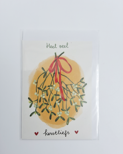 Wenskaart heel veel kerstliefs