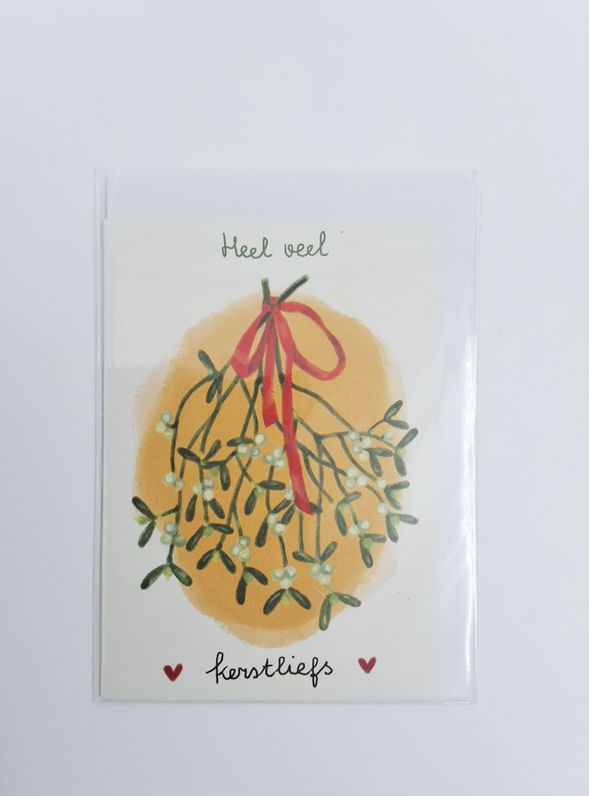 Wenskaart heel veel kerstliefs