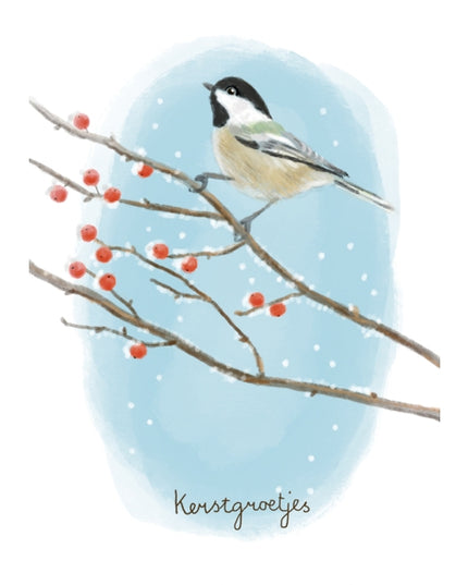 Wenskaart kerstgroetjes