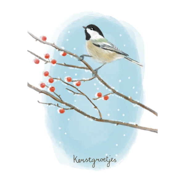 Wenskaart kerstgroetjes