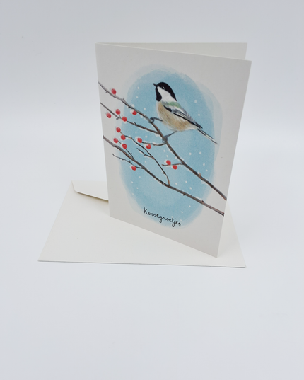 Wenskaart kerstgroetjes