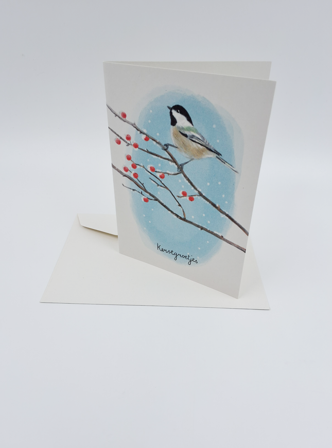 Wenskaart kerstgroetjes