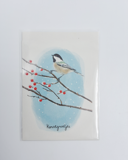 Wenskaart kerstgroetjes