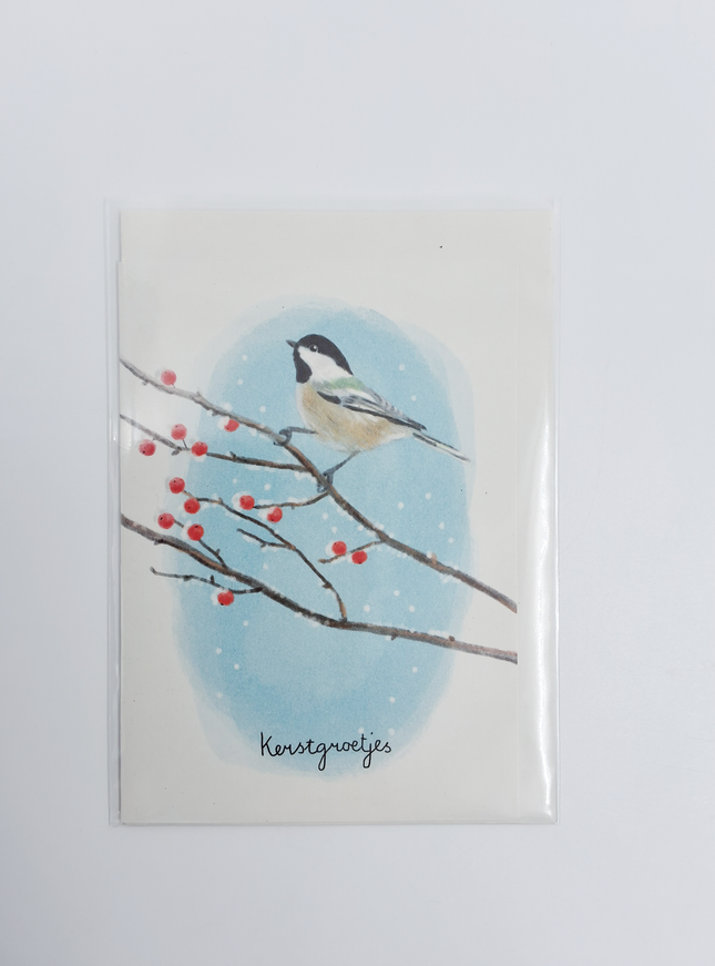 Wenskaart kerstgroetjes