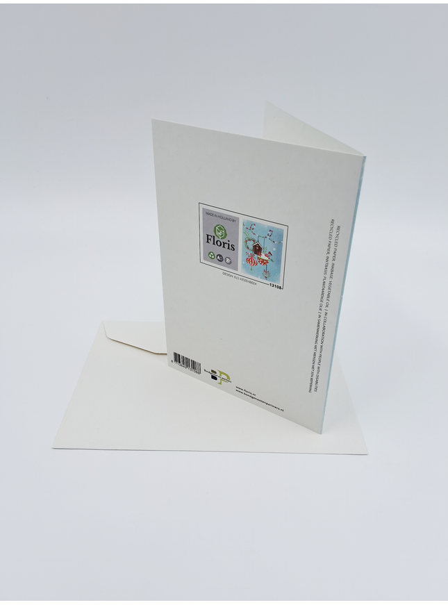 wenskaart vogelhuisje