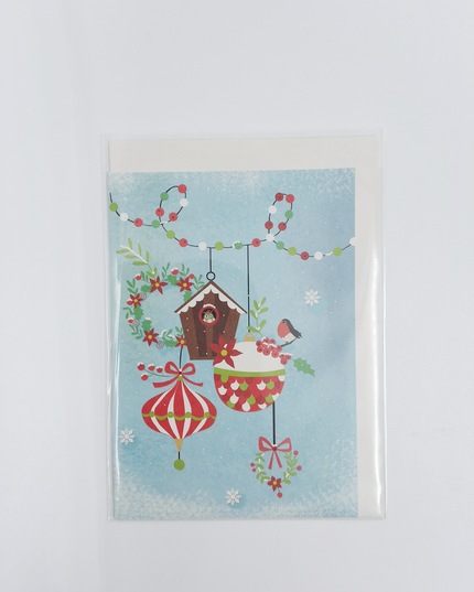 wenskaart vogelhuisje